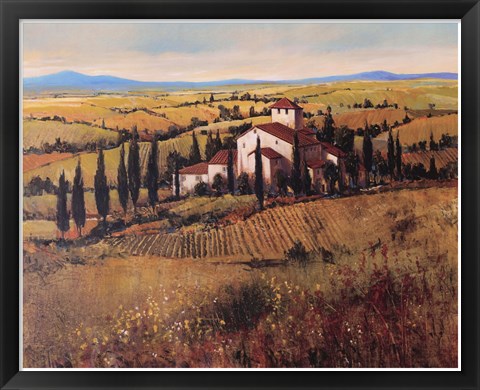 Framed Tuscany III Print