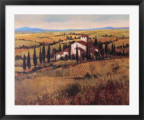 Framed Tuscany III Print