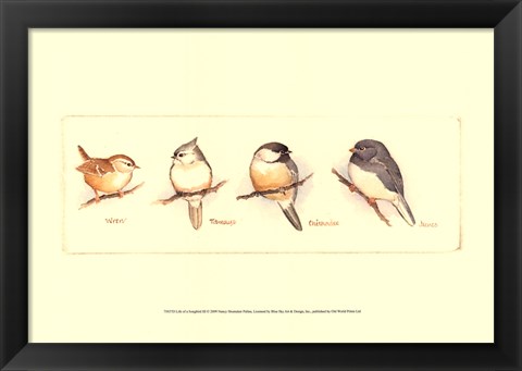 Framed Life of a Songbird III Print