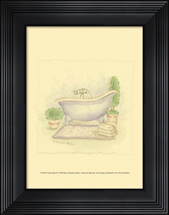 Framed Country Bath II Print