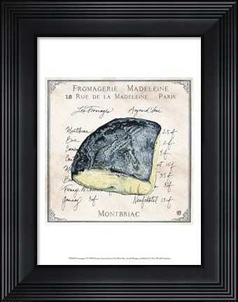 Framed Fromages I Print