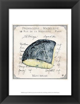 Framed Fromages I Print