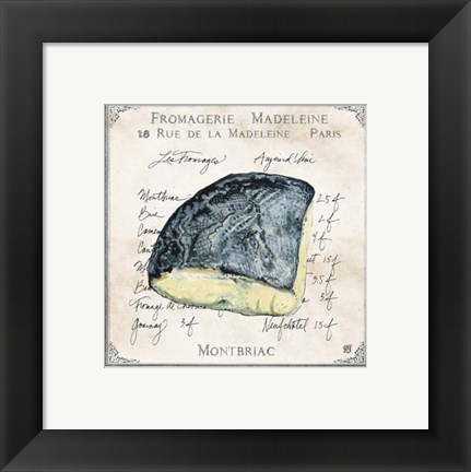 Framed Fromages I Print