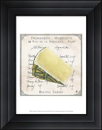 Framed Fromages II Print
