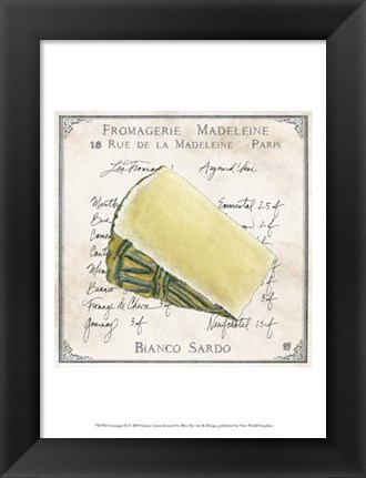 Framed Fromages II Print