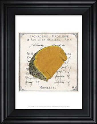 Framed Fromages III Print