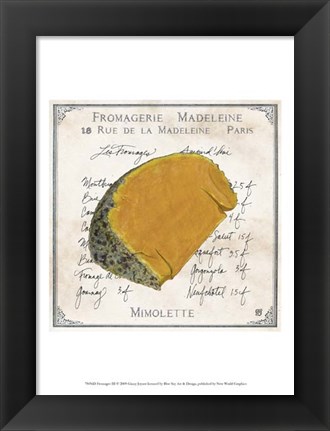 Framed Fromages III Print