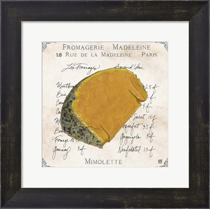 Framed Fromages III Print