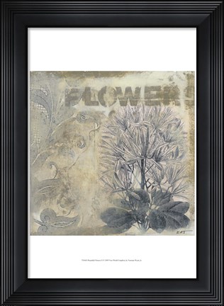 Framed Beautiful Flowers II Print