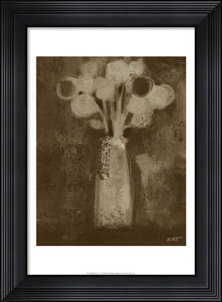 Framed Black Lace I Print