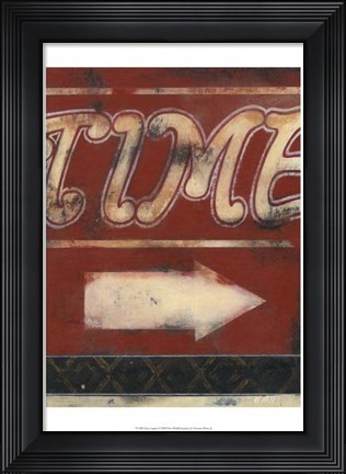 Framed Time Inspires Print