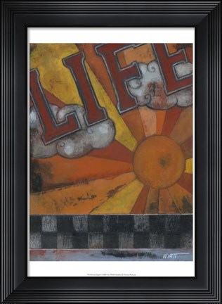 Framed Life Inspires Print