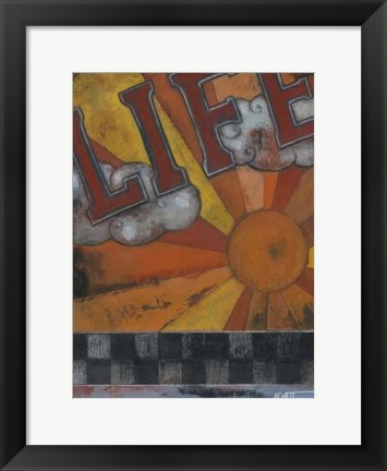 Framed Life Inspires Print