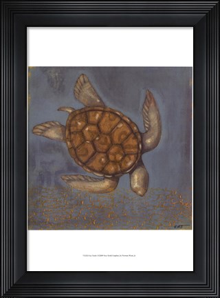 Framed Sea Turtle I Print