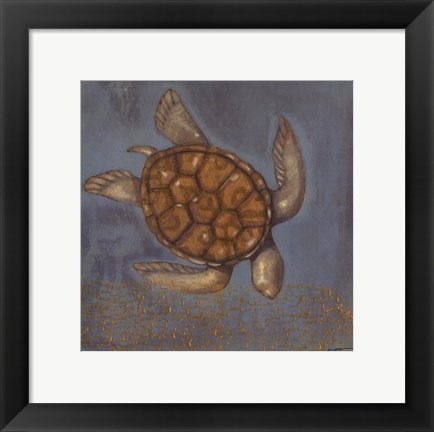 Framed Sea Turtle I Print