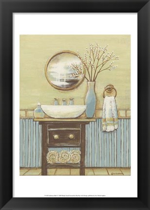 Framed Seabreeze Bath I Print