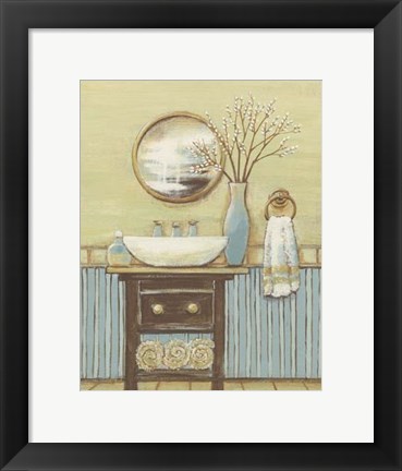 Framed Seabreeze Bath I Print