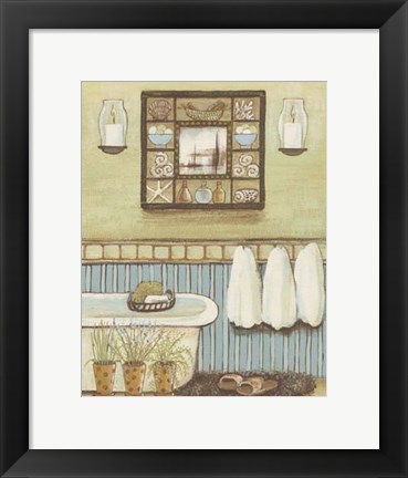 Framed Seabreeze Bath II Print