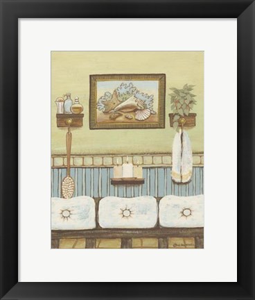 Framed Seabreeze Bath IV Print