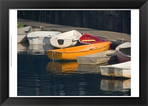 Framed Row Boats I Print