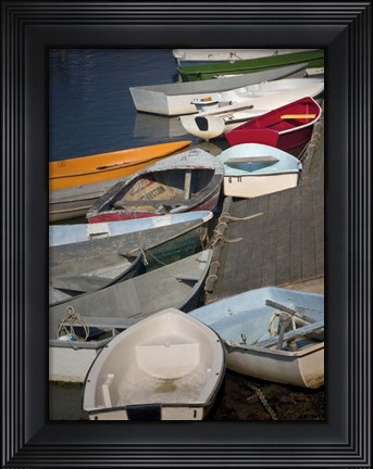 Framed Row Boats III Print