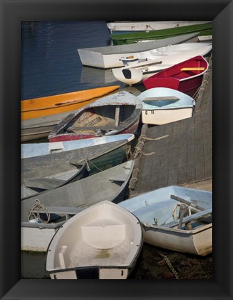 Framed Row Boats III Print