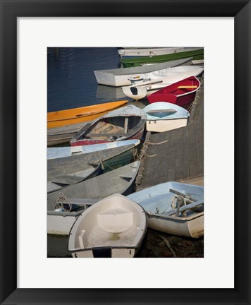 Framed Row Boats III Print