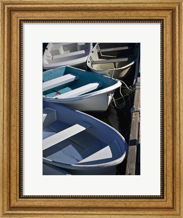 Framed Row Boats IV Print