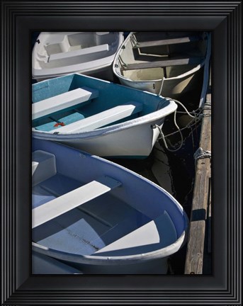 Framed Row Boats IV Print