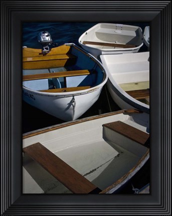Framed Row Boats V Print