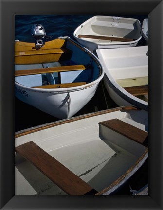 Framed Row Boats V Print