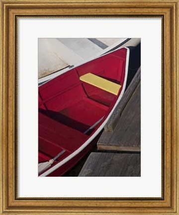 Framed Row Boats VI Print