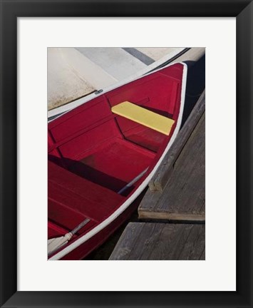 Framed Row Boats VI Print