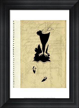 Framed Flapper Fashion I Print