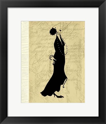 Framed Flapper Fashion II Print