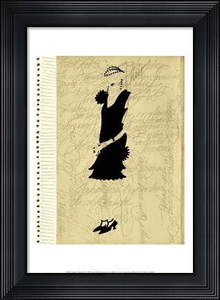 Framed Flapper Fashion III Print