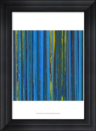 Framed Royal Stripes I Print