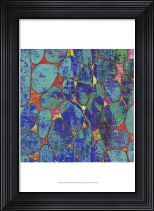 Framed Stone Silhouettes II Print