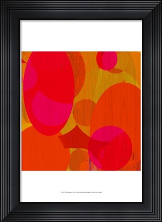 Framed Warm Ellipses I Print