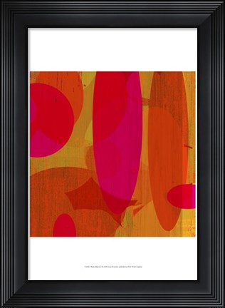 Framed Warm Ellipses II Print