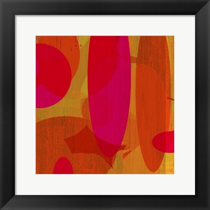 Framed Warm Ellipses II Print