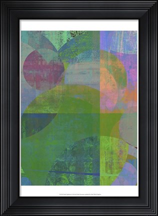Framed Pastel Quadrants II Print