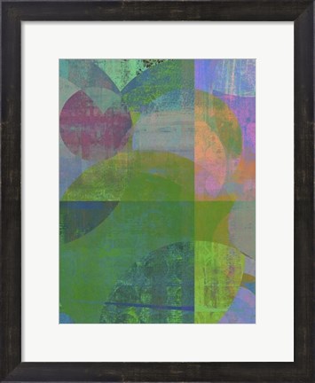 Framed Pastel Quadrants II Print