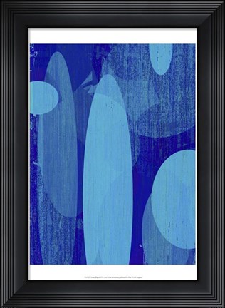 Framed Ocean Ellipses II Print