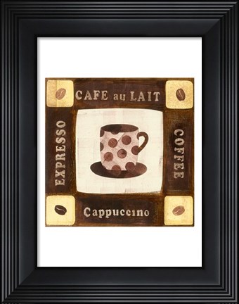 Framed Cafe Mocha I Print