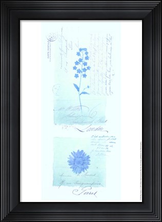 Framed Blue Studies I Print