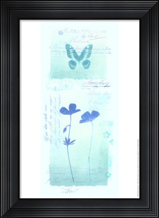 Framed Blue Studies II Print