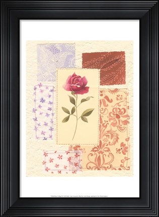 Framed Rose Collage II Print