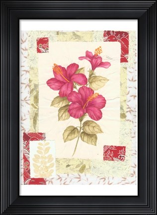 Framed Magenta Flower Studies IV Print