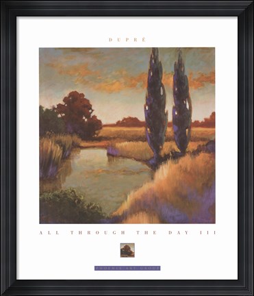 Framed All Through the Day III Print